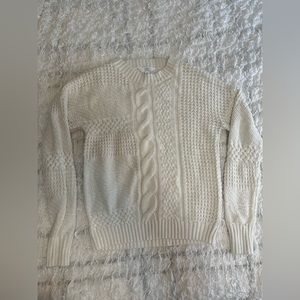 Time and Tru Knitted White Sweater